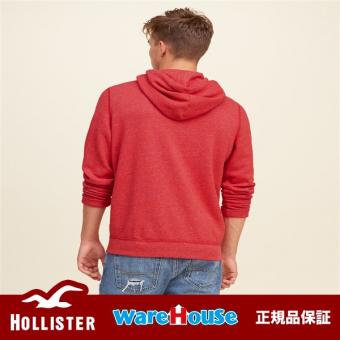 【Mサイズ】HOLLISTER ホリスター ロゴ パーカー Logo Graphic Hoodie【Red】レッド アメカジ インポート 正規品保証付 最新作直輸入