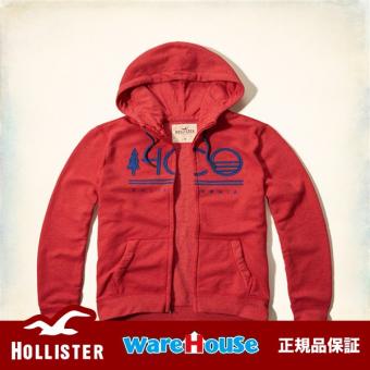 【Mサイズ】HOLLISTER ホリスター ロゴ パーカー Logo Graphic Hoodie【Red】レッド アメカジ インポート 正規品保証付 最新作直輸入
