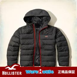 【 S サイズ】　ホリスター ダウンジャケット グレー　Hooded Puffer Jacket アメカジ インポート 正規品保証付 最新作直輸入