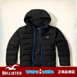 【 S サイズ】　ホリスター ジャケット ブラック 黒　Hooded Puffer Jacket アメカジ インポート 正規品保証付 最新作直輸入
